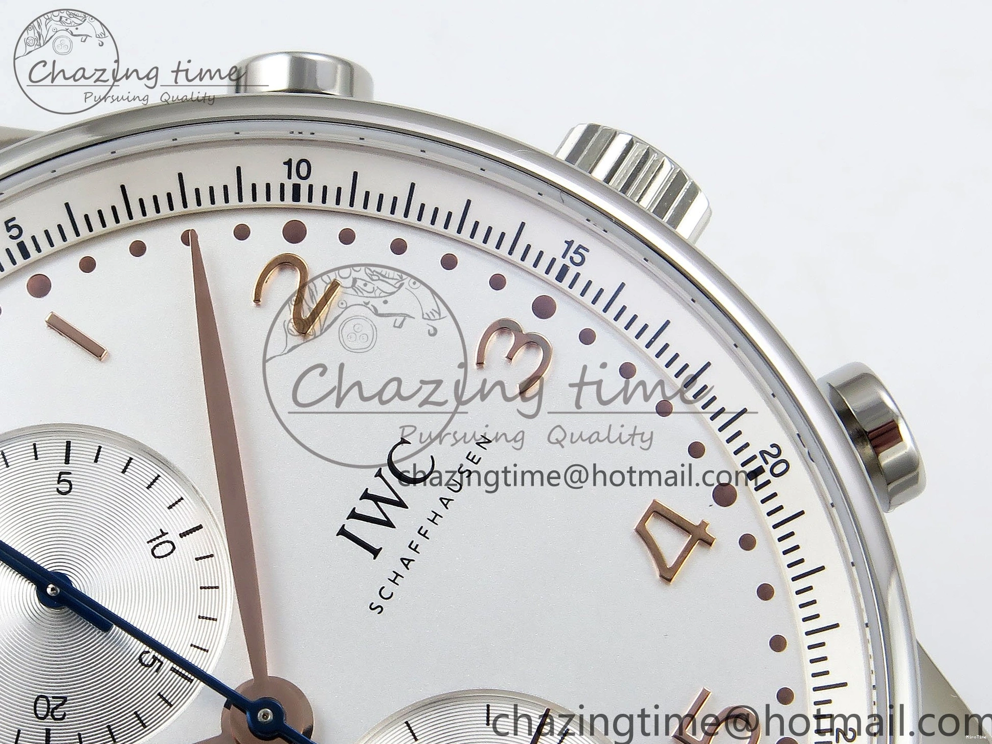 MIROTIME 0212 Portuguese Chrono IW3716 Z+F 1:1 Best Edition White Dial on Gray Rubber Strap A WrinkleFree 7014